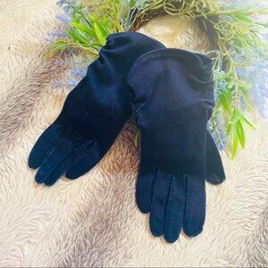 Lilly Dache Vintage 40s Navy Gloves sz 6